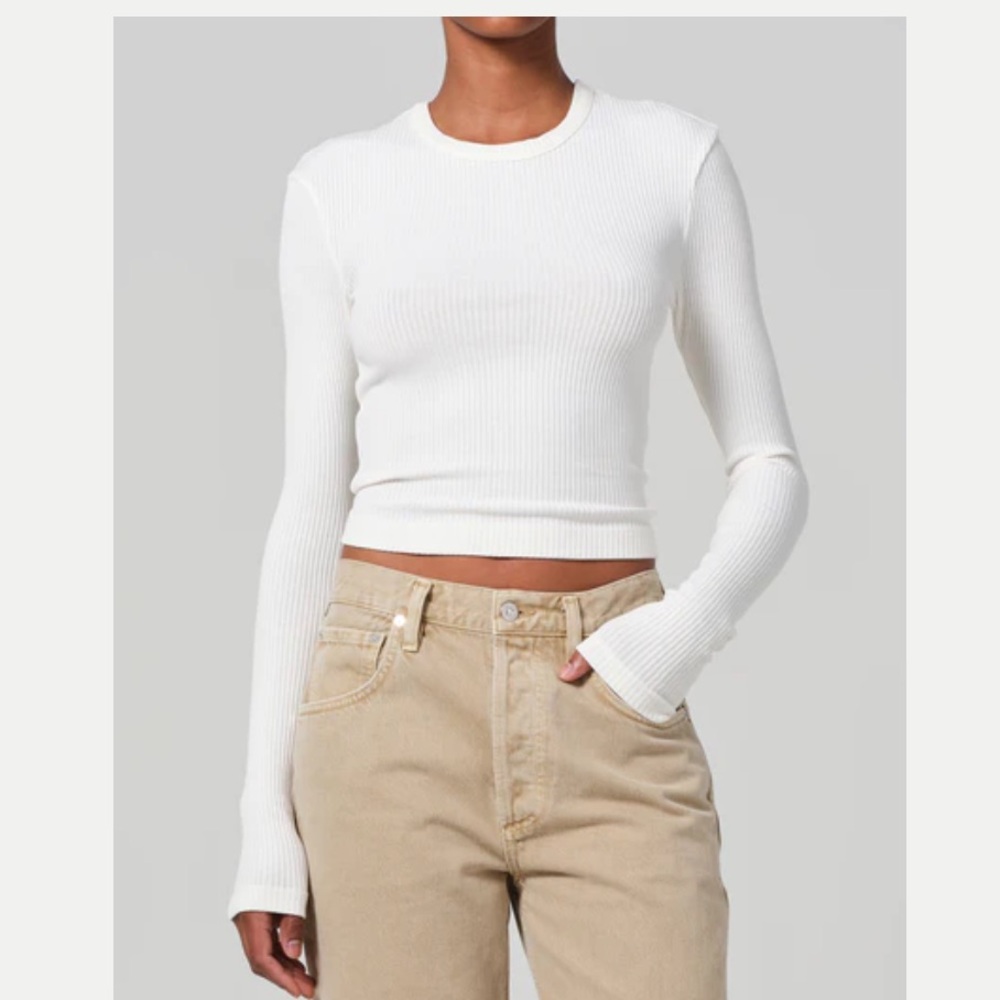 Citizens of Humanity Bina Crewneck Canvas Small NWT
